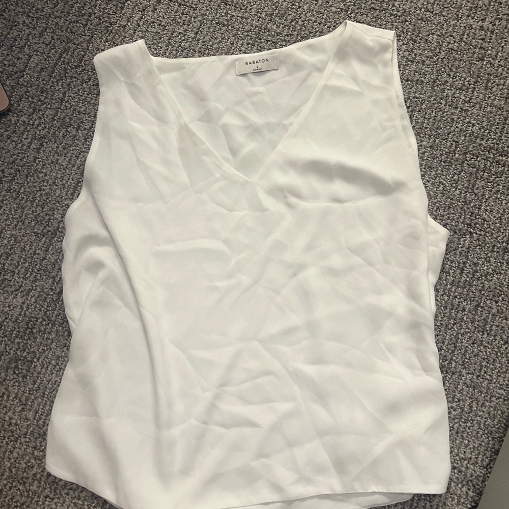 White Sleeveless Women's Top